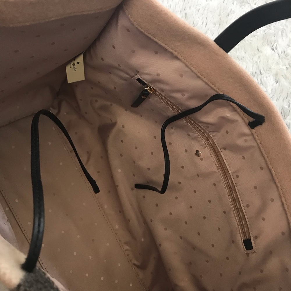 🎉HOST PIC🥳KATE SPADE Brown Wool Washington Purse - Picture 6 of 6